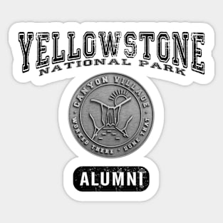 Canyon Village Alumni Yellowstone National Park (for light items) Sticker